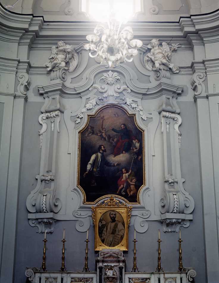 motivi decorativi vegetali con putti alati (decorazione plastica, serie) - bottega campana (seconda metà sec. XIX)