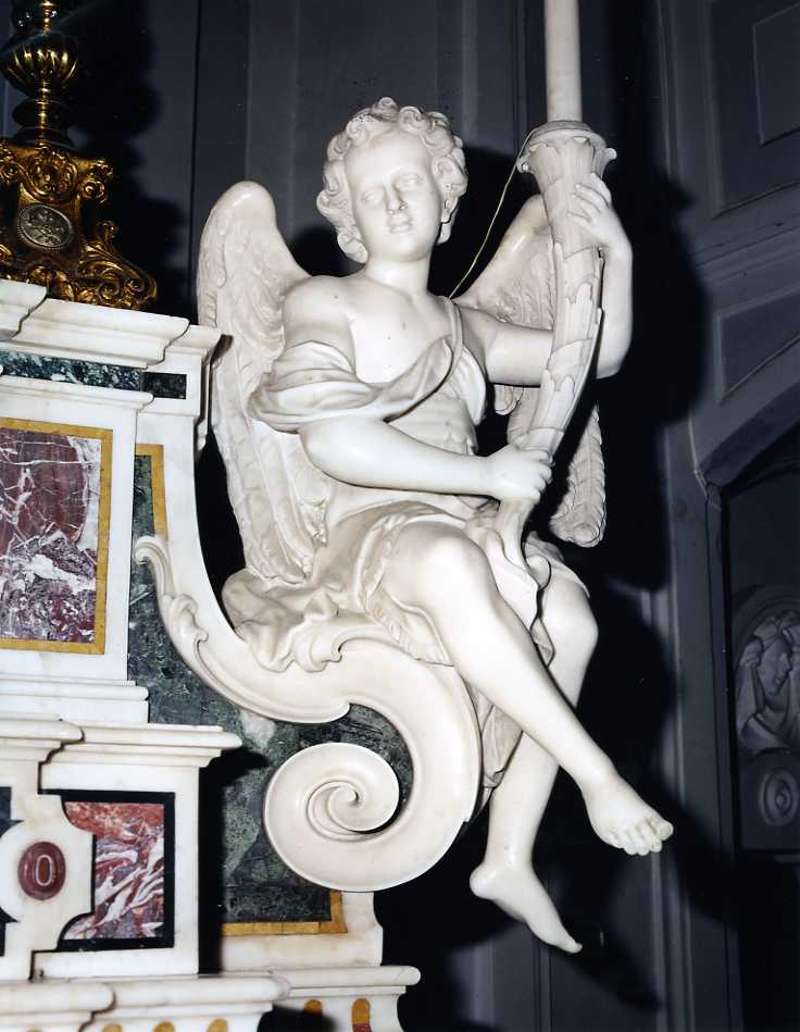 angeli portacandelabri (scultura, serie) - bottega napoletana (seconda metà sec. XVIII)