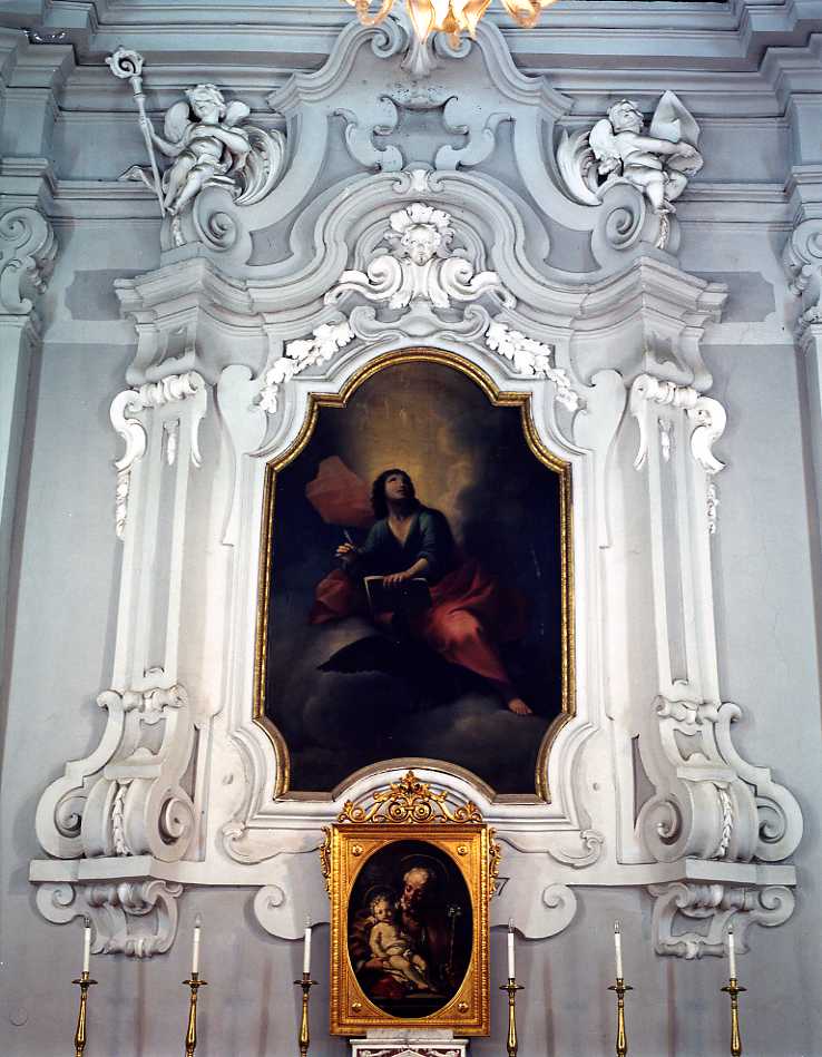 motivi decorativi vegetali con putti alati (decorazione plastica, serie) - bottega campana (seconda metà sec. XIX)