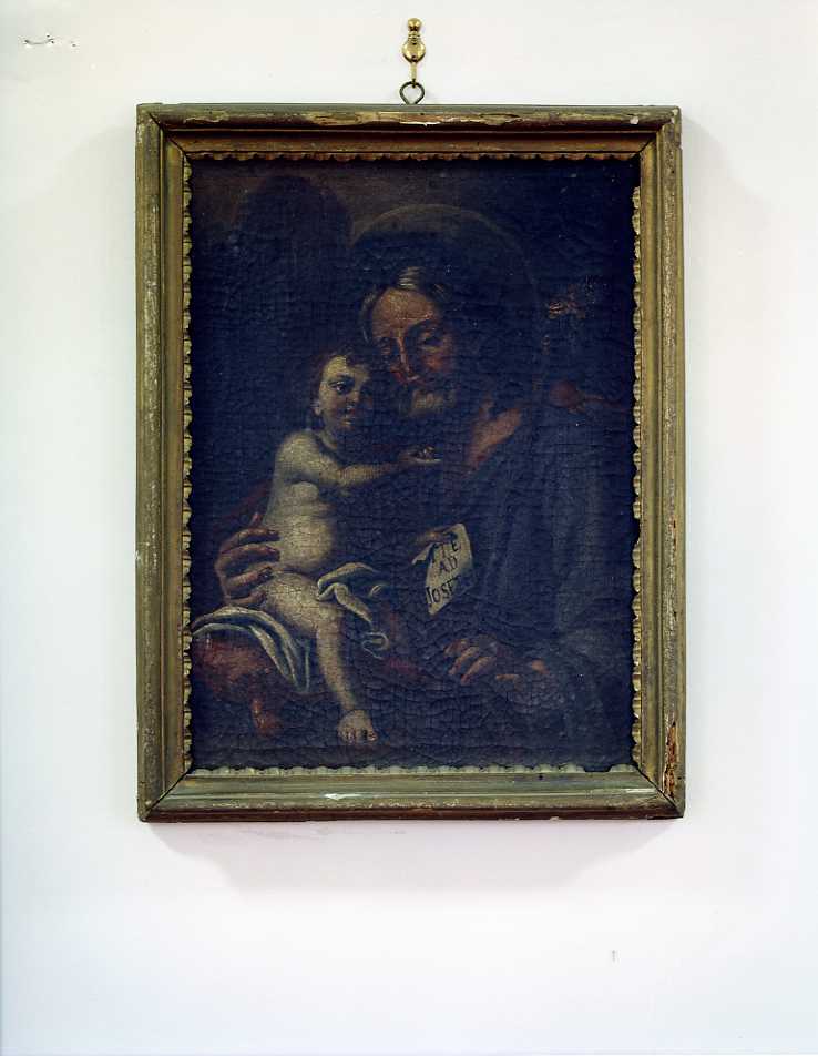 San Giuseppe e Gesù Bambino (dipinto) - ambito campano (seconda metà sec. XVIII)