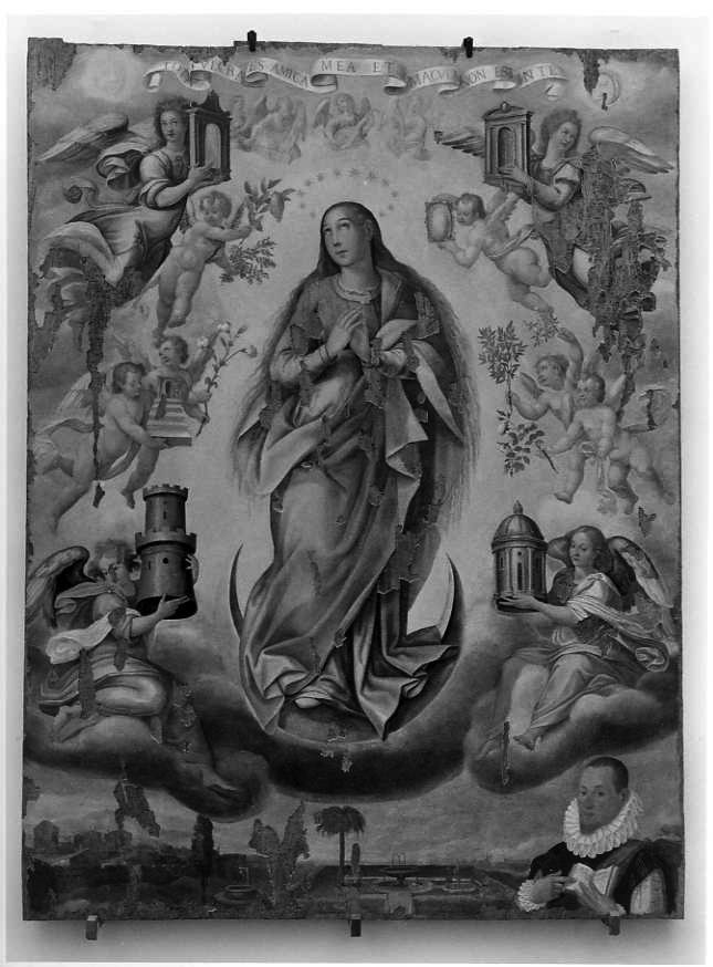 Immacolata Concezione (dipinto) di Lama Giovan Bernardo (attribuito) (seconda metà sec. XVI)