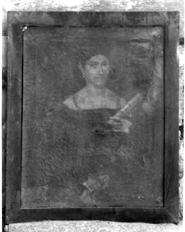 ritratto di donna (dipinto) - ambito campano (prima metà sec. XIX)