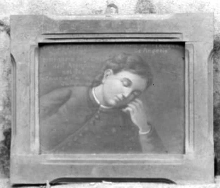 ritratto di ecclesiastico (dipinto) - ambito campano (fine sec. XIX)