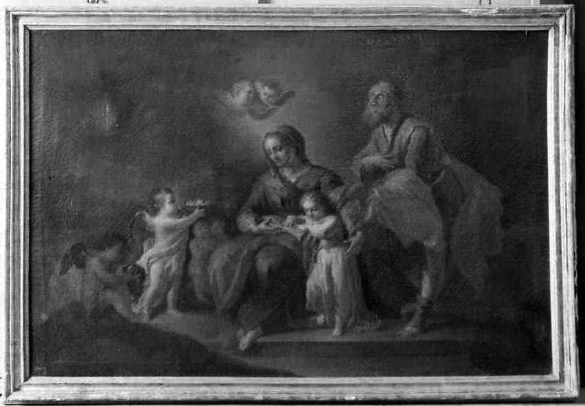 Maria Vergine bambina con Sant'Anna e San Gioacchino (dipinto) - ambito campano (sec. XVIII)