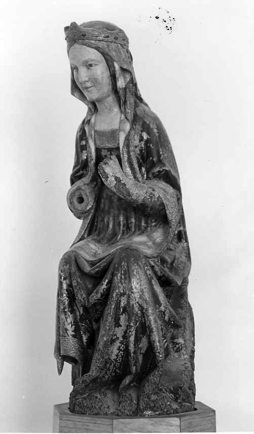 Madonna (statuetta devozionale) - bottega campana (fine/inizio secc. XIV/ XVI)