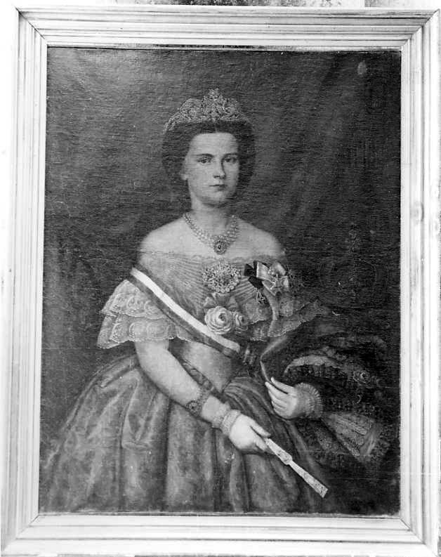 ritratto di Maria Sofia di Baviera (dipinto) - ambito campano (sec. XIX)