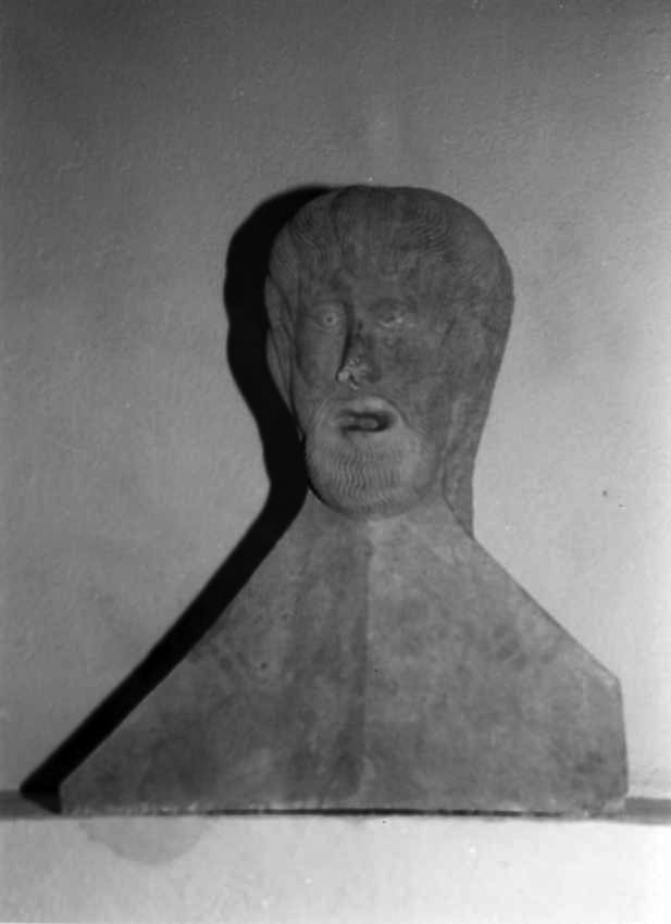 testa d'uomo con barba (antefissa) - bottega campana (prima metà sec. XIII)