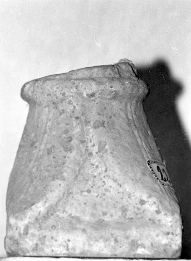 motivi decorativi vegetali stilizzati (capitello) - bottega campana (secc. XII/ XIII)