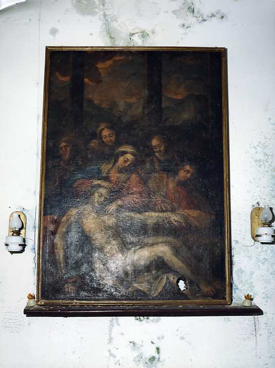 compianto sul Cristo morto (dipinto) - ambito campano (sec. XVI)