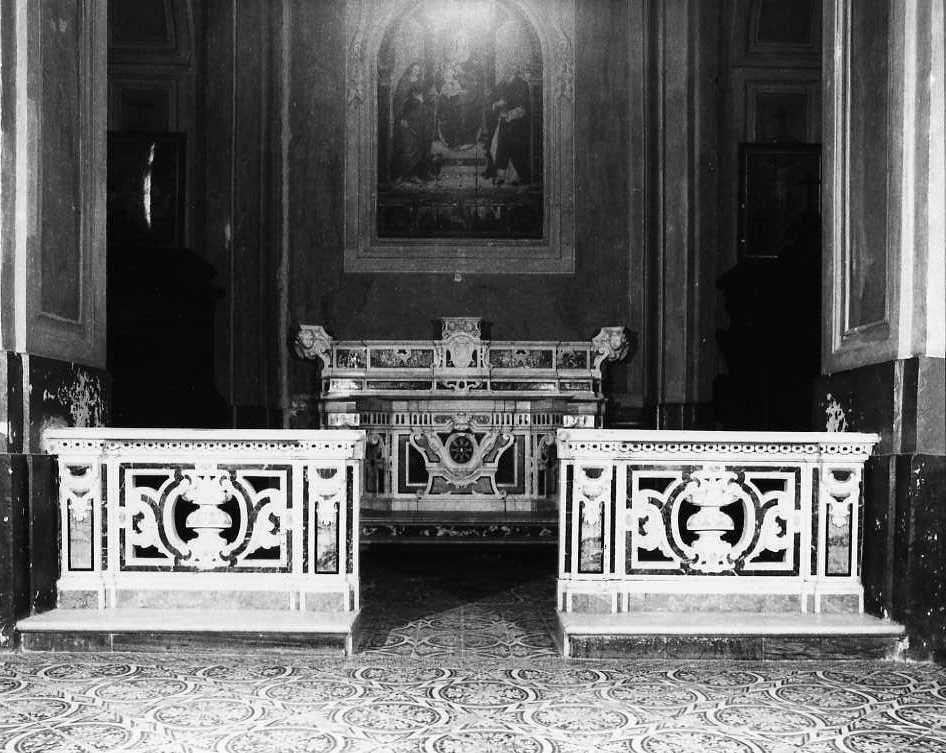 balaustrata di cappella - bottega campana (seconda metà sec. XVIII)