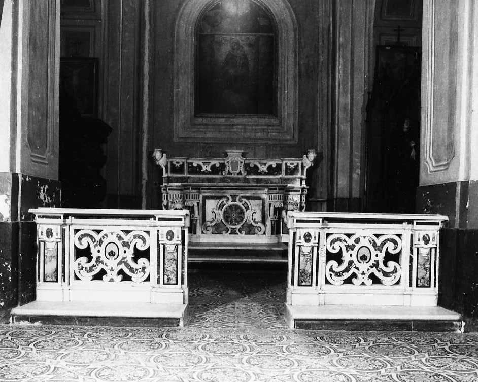 balaustrata di cappella - bottega campana (seconda metà sec. XVIII)