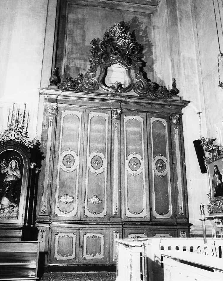 armadio per reliquiari - bottega campana (seconda metà sec. XVIII)