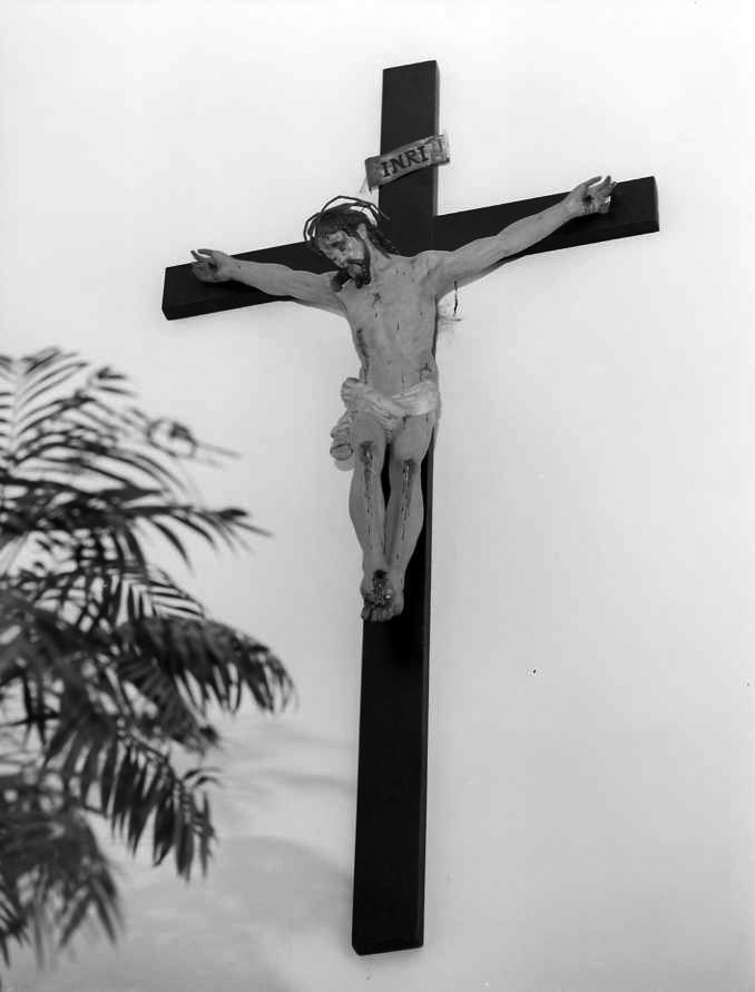 Cristo crocifisso (crocifisso) - bottega campana (sec. XIX)