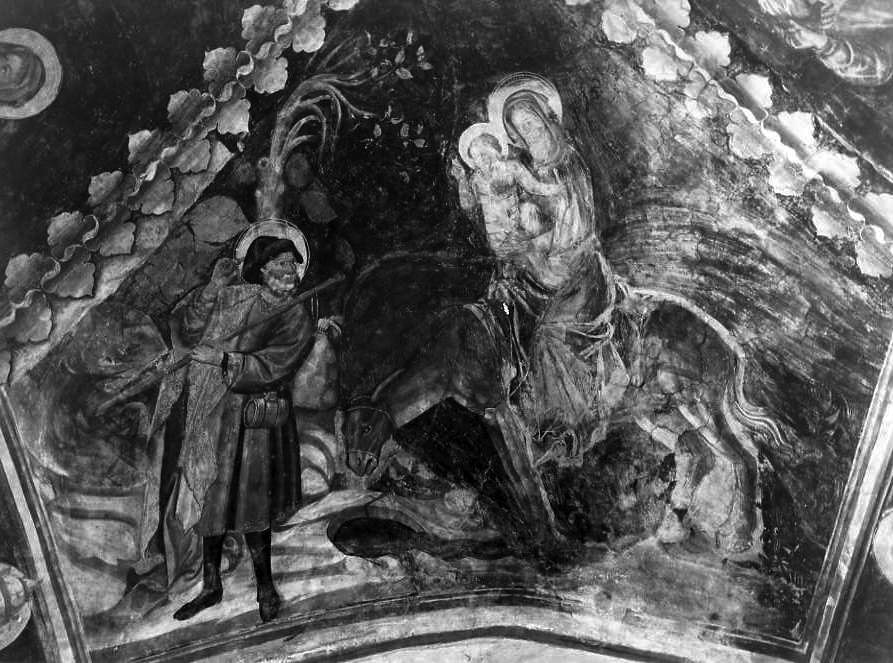 fuga in Egitto (dipinto) - ambito campano (inizio sec. XV)