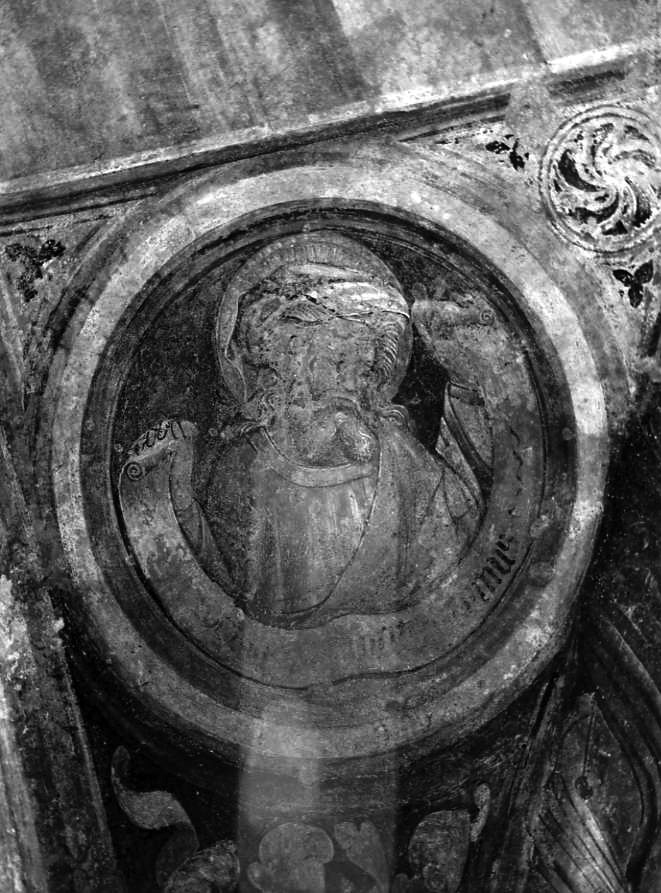 testa d'uomo con barba (dipinto) - ambito campano (inizio sec. XV)