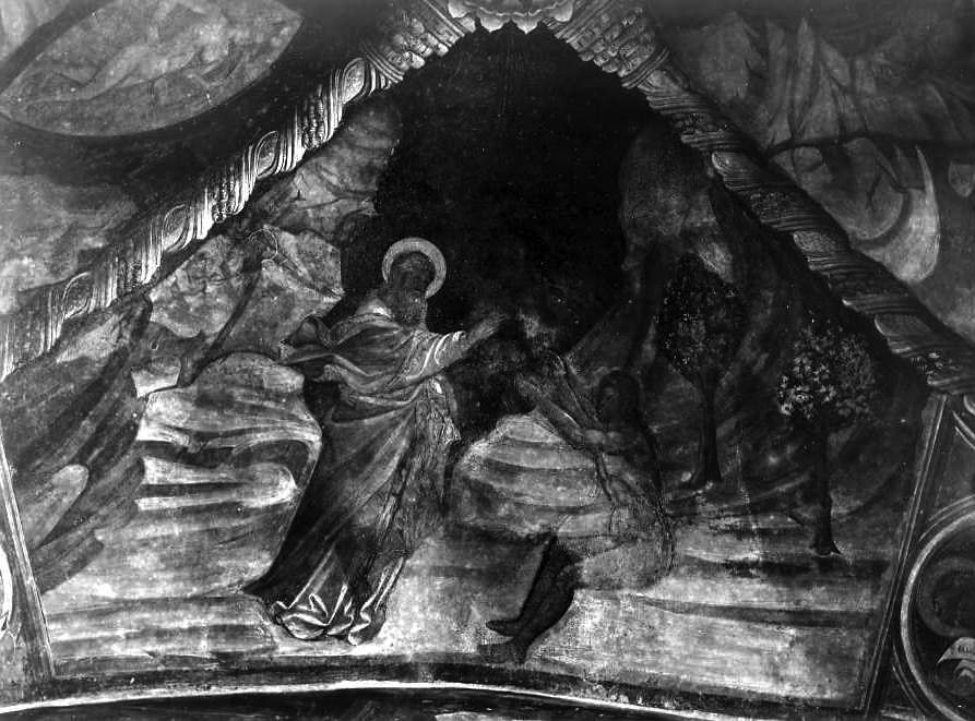 ammonimento di Dio ad Adamo (dipinto) - ambito campano (inizio sec. XV)