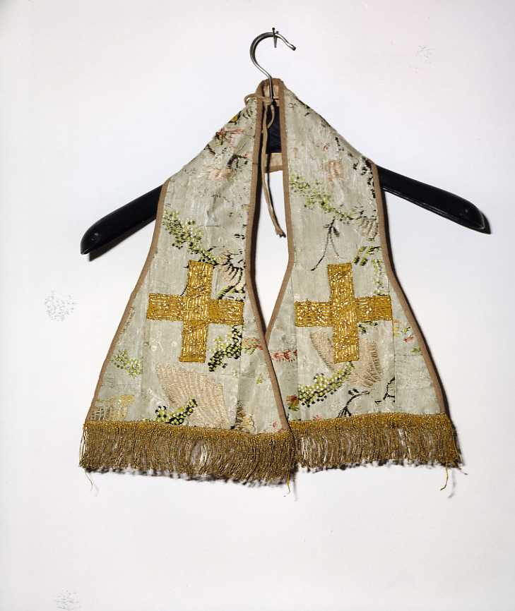 motivi decorativi floreali (manipolo) - manifattura campana (fine/inizio secc. XIX/ XX)