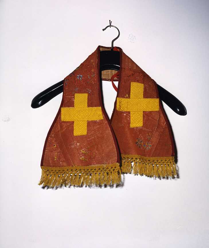 motivi decorativi floreali (manipolo) - manifattura campana (prima metà sec. XX)