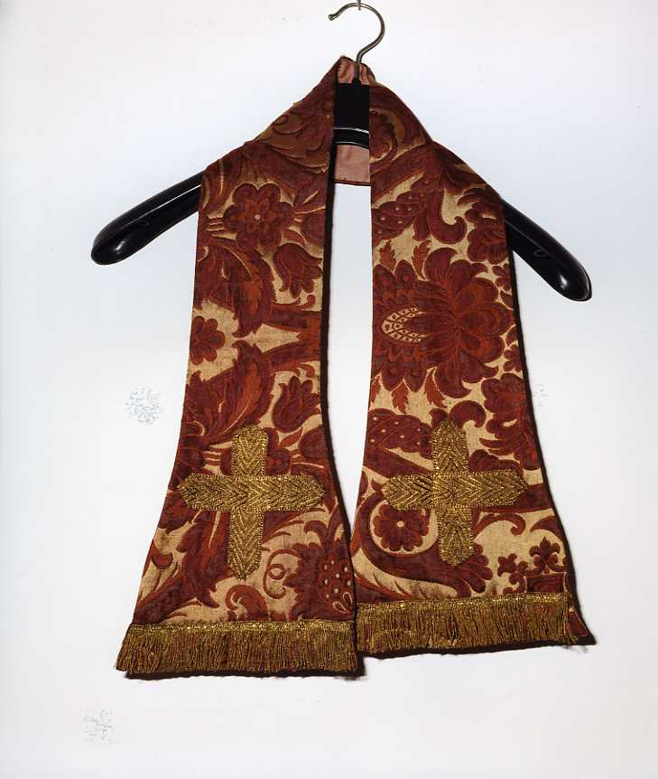 motivi decorativi vegetali (manipolo) - manifattura campana (fine/inizio secc. XIX/ XX)