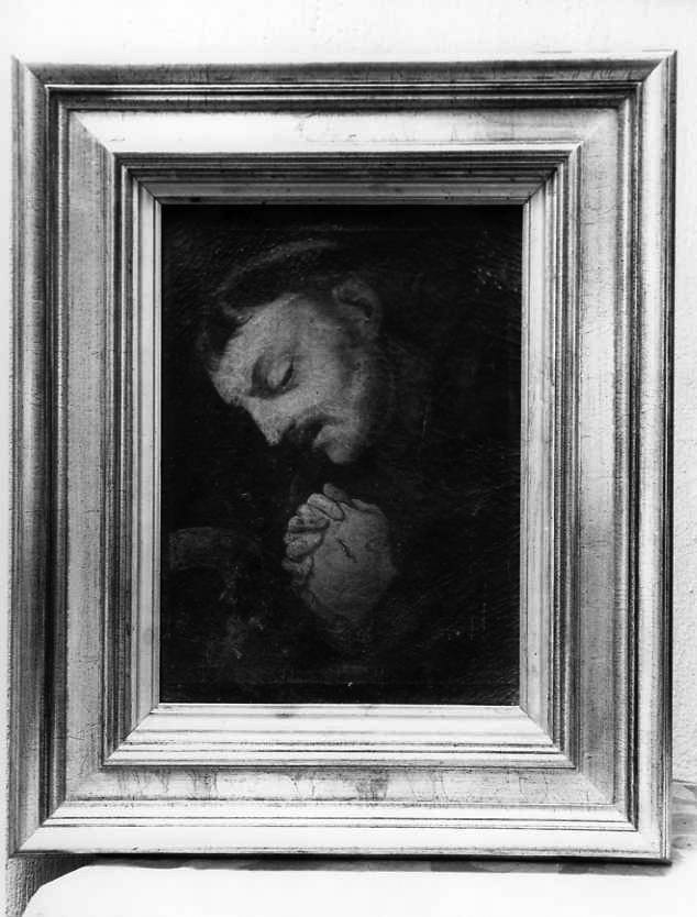 San Francesco d'Assisi in preghiera (dipinto) - ambito campano (prima metà sec. XVII)