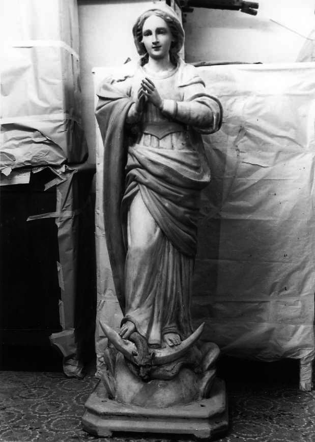 Madonna Immacolata (statua) - bottega campana (ultimo quarto sec. XVIII)