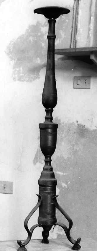 candeliere - bottega campana (primo quarto sec. XX)