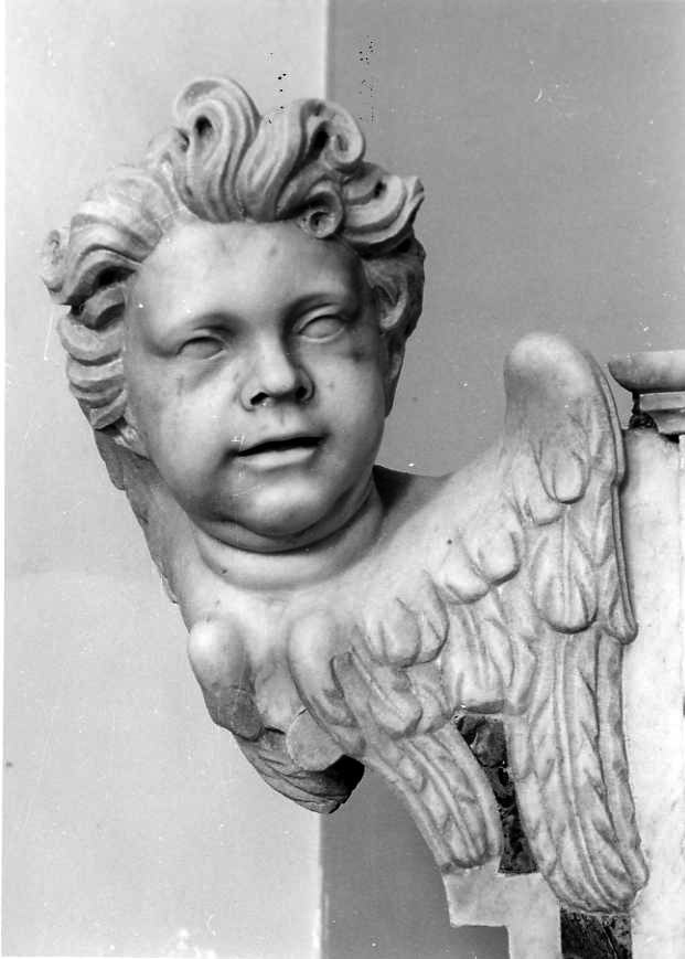 testa alata (scultura, serie) - bottega campana (metà sec. XVIII)