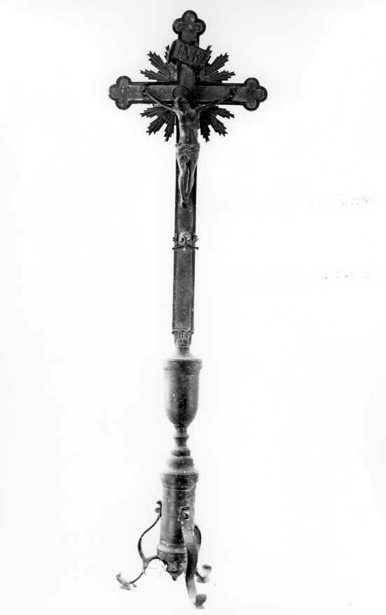 Cristo crocifisso (croce d'altare) - bottega campana (primo quarto sec. XX)