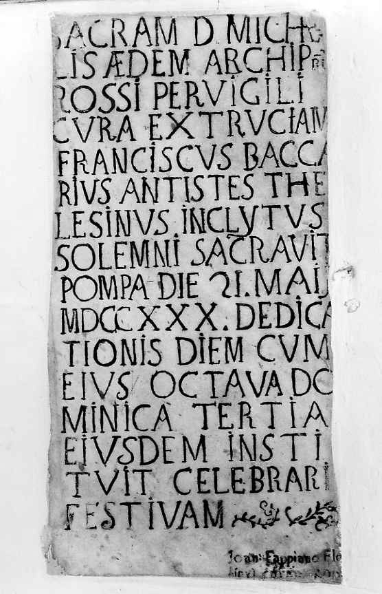 lapide - bottega campana (sec. XVIII)