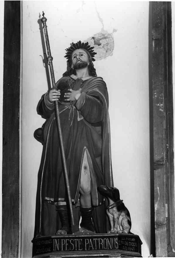 San Rocco (scultura) - bottega campana (sec. XVIII)