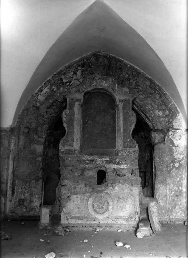 altare, frammento - bottega campana (sec. XVIII)