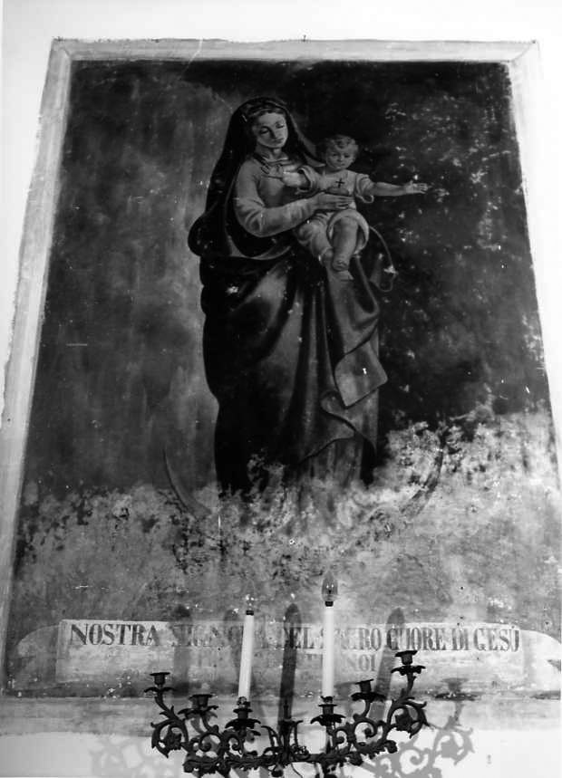 Madonna con Bambino (dipinto) di Niola Franco (ultimo quarto sec. XIX)