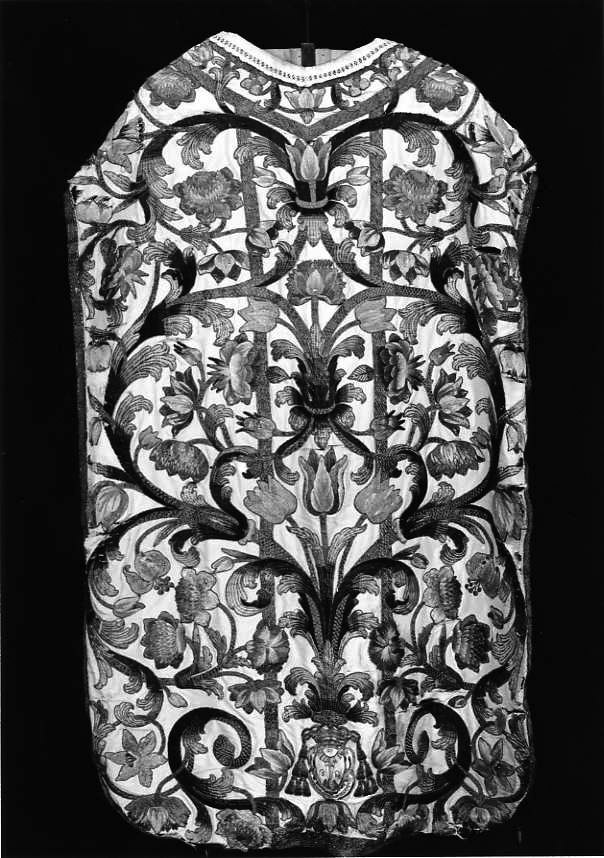 motivi decorativi floreali (pianeta) - manifattura campana (seconda metà sec. XVIII)