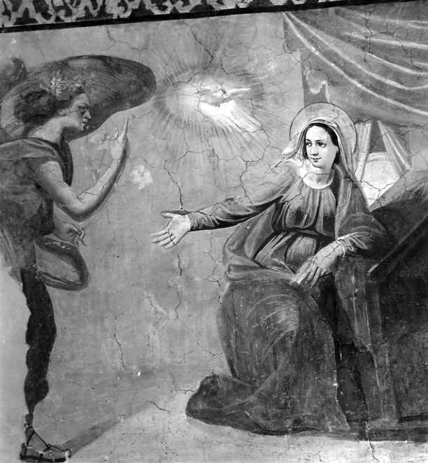 Annunciazione (dipinto, elemento d'insieme) di Amato Carlo (sec. XVII)