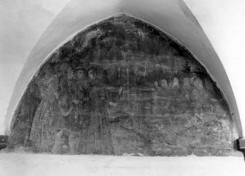 Sant'Antonio da Padova predica ai pesci (dipinto) - ambito campano (sec. XVIII)