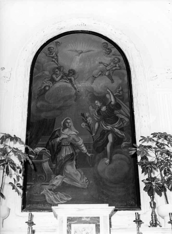 Annunciazione (dipinto) di Cialella A (sec. XIX)