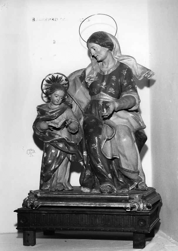Maria Vergine bambina e Sant'Anna (gruppo scultoreo) - bottega napoletana (sec. XVIII)