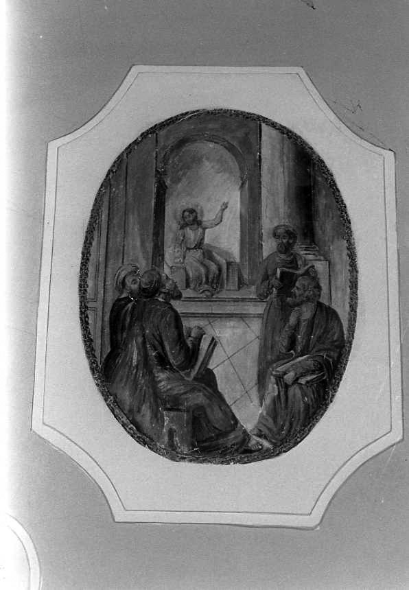 disputa di Gesù con i dottori nel tempio (dipinto) - ambito campano (sec. XVIII)