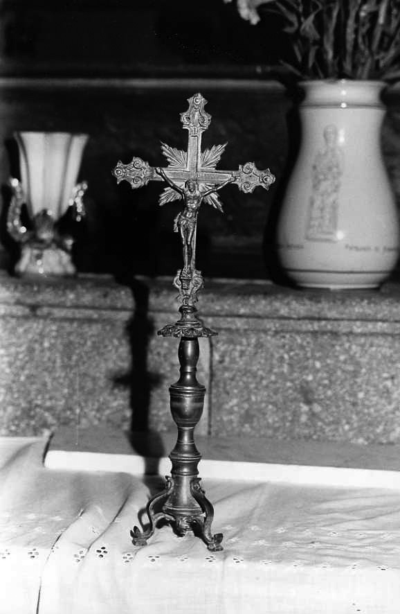 Cristo crocifisso (croce d'altare) - bottega campana (sec. XIX)