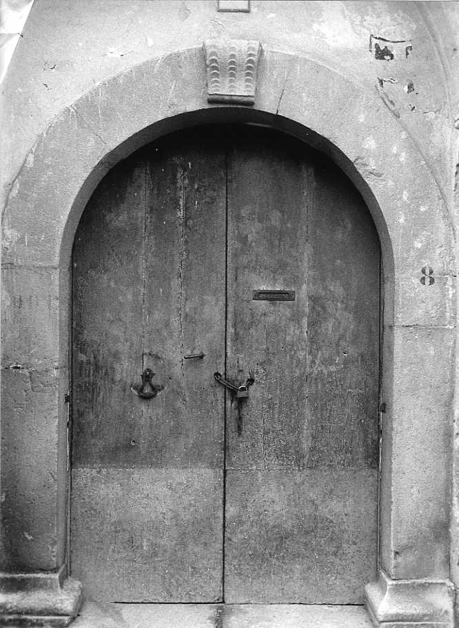 mostra di portale - bottega campana (fine/inizio secc. XVIII/ XIX)