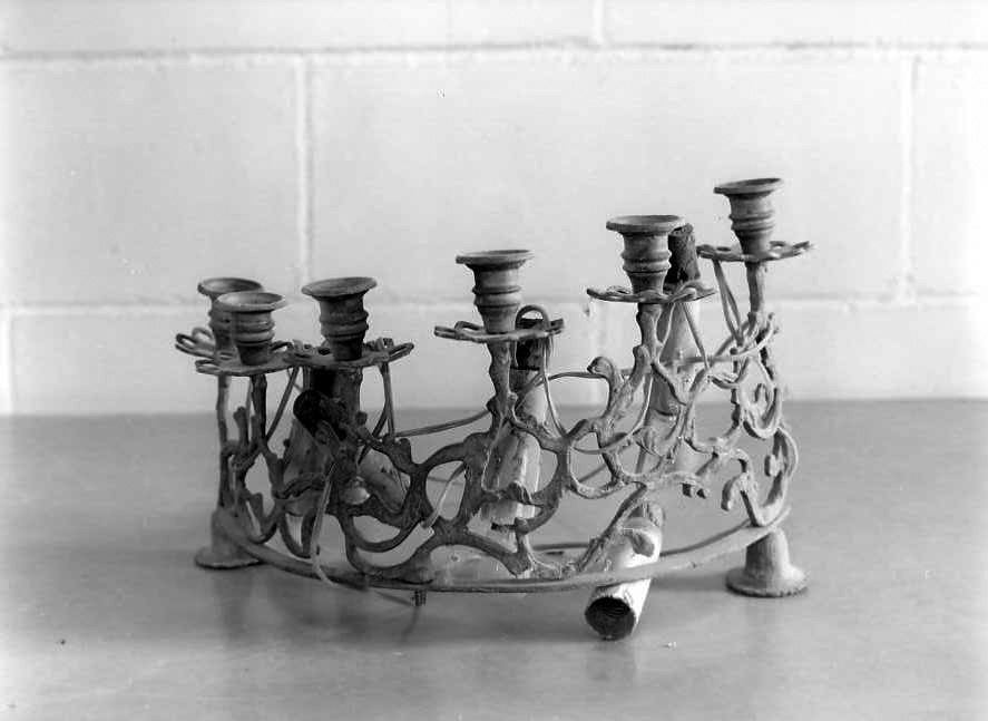 candeliere, serie - bottega campana (fine sec. XIX)