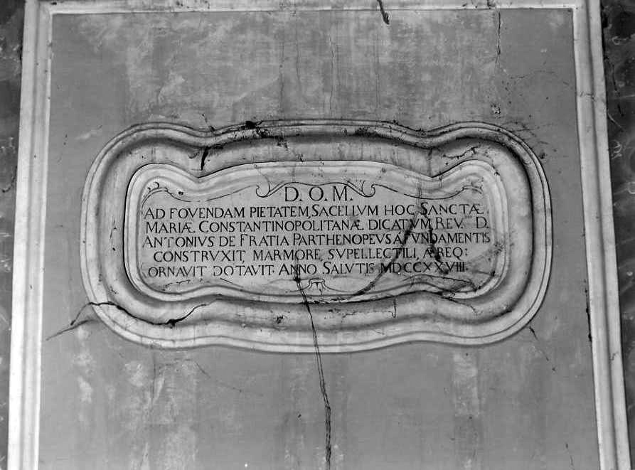 lapide - bottega campana (sec. XVIII)