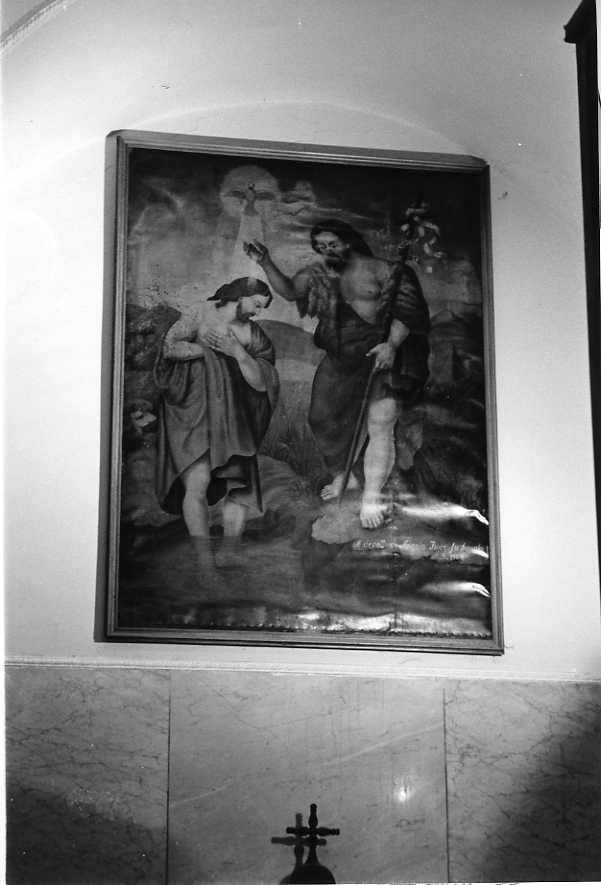 battesimo di Cristo (dipinto) - ambito campano (sec. XX)