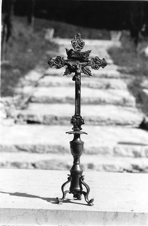 Cristo crocifisso (croce d'altare) - ambito campano (inizio sec. XX)