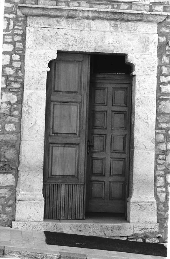 mostra di portale - bottega campana (sec. XVII)