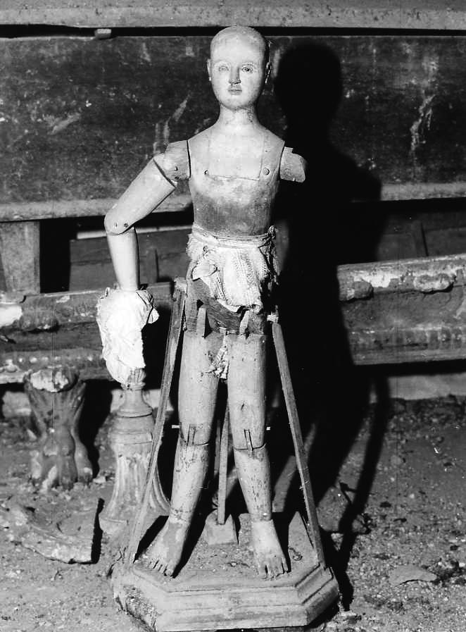 manichino - bottega campana (fine/inizio secc. XVII/ XVIII)