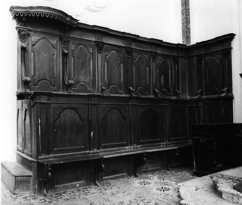 stalli del coro - bottega campana (seconda metà sec. XVIII)