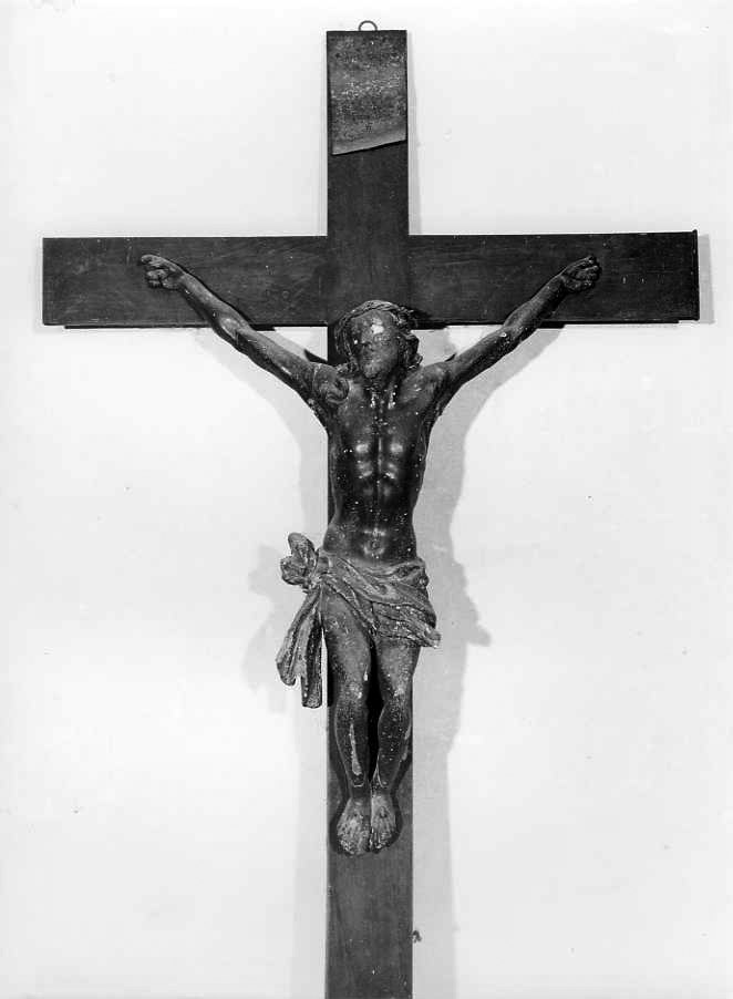 Cristo crocifisso (crocifisso) - bottega campana (seconda metà sec. XVII)