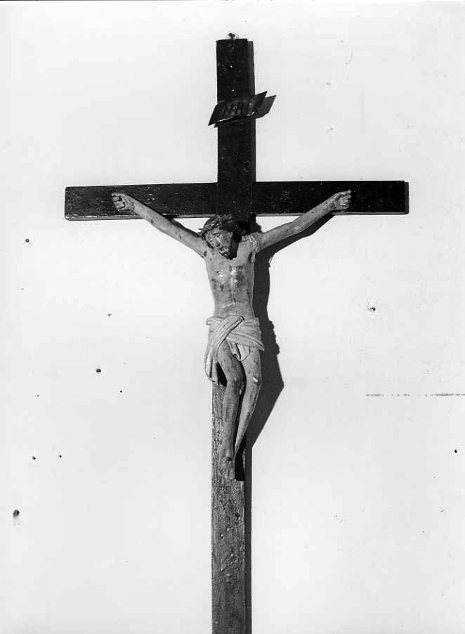 Cristo crocifisso (crocifisso) - bottega campana (sec. XIX)