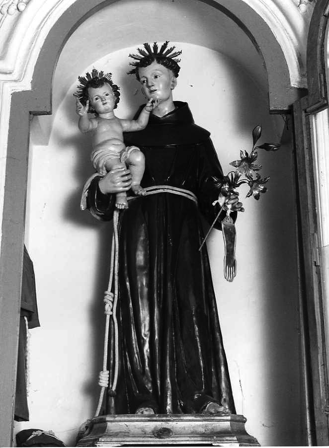 Sant'Antonio da Padova con il bambino (statua) - bottega napoletana (primo quarto sec. XVIII)